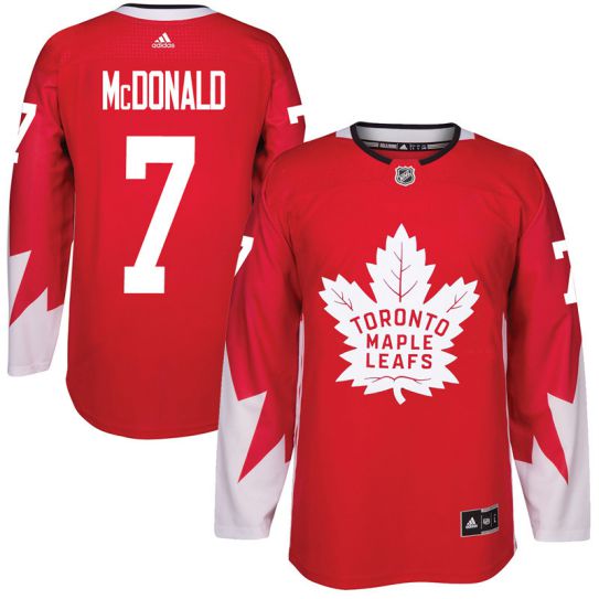 2017 NHL Toronto Maple Leafs Men #7 Lanny McDonald red jersey->women nhl jersey->Women Jersey